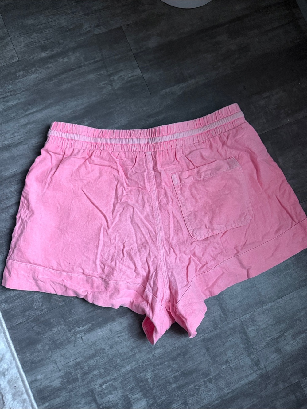 Universal Thread Pink Linen-Blend Drawstring shorts - Picture 5 of 5